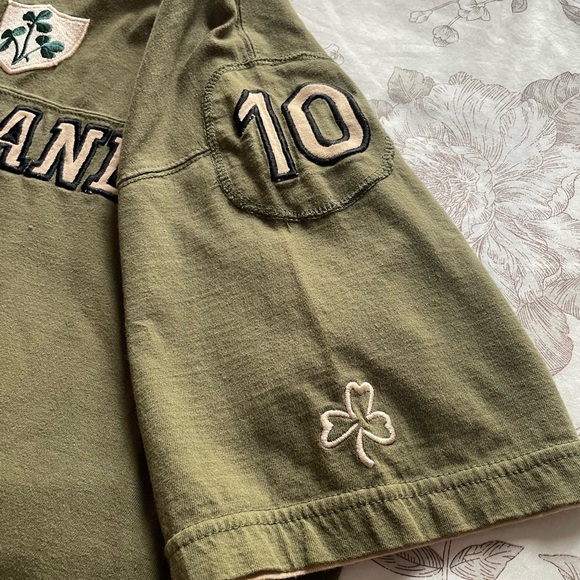 Retro Classics Vintage Ireland Green 3D Print Ringer Tee Shirt XL Rugby Preppy - Picture 3 of 9